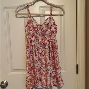 RSQ Floral Mini Dress - Pink and White